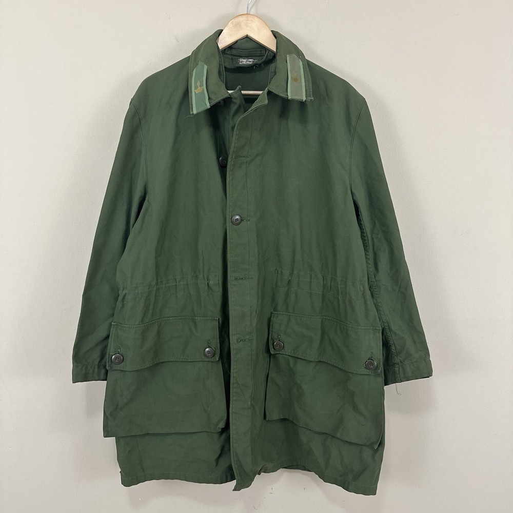 Vintage Swedish Army M59 Green Parka Field Jacket size C48 US SZ 44 Read